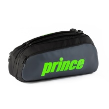 Prince Tennis-Racketbag Tour 2 Comp (Schlägertasche, 2 Hauptfächer, Thermofach) 2023 schwarz/grün 6er